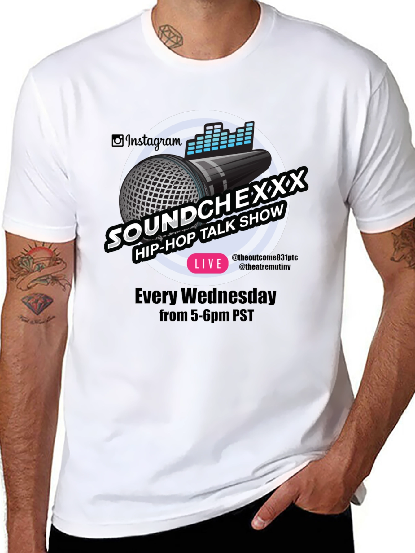 Soundchexxx Hip-Hop Talk Show Black T-Shirt