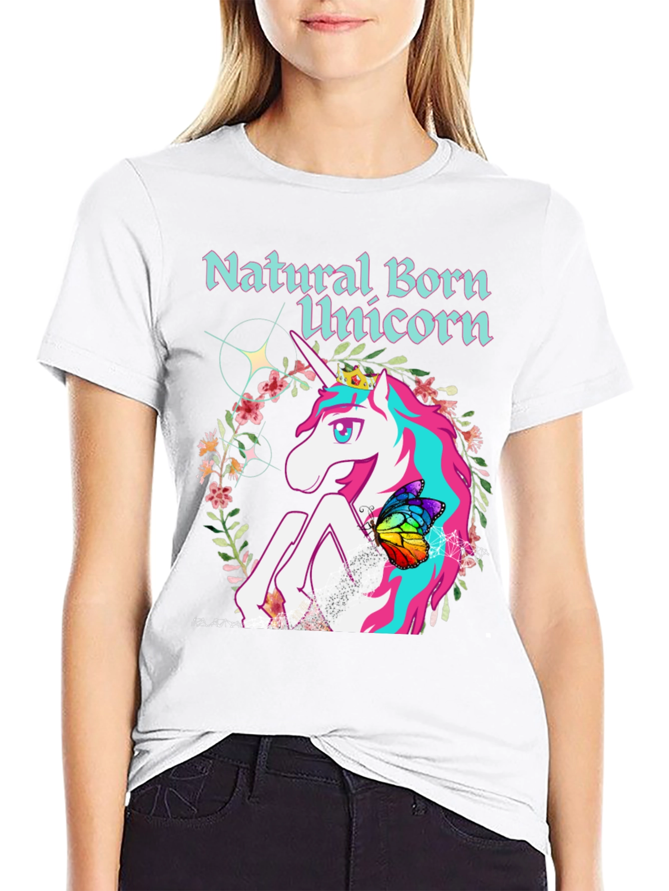 Natural Born Unicorn Graphic T-Shirt