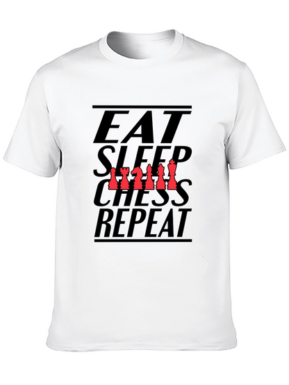 Eat Sleep Chess Repeat Black T-Shirt