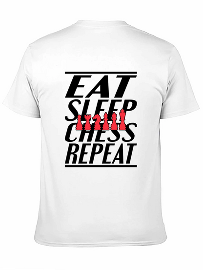 Eat Sleep Chess Repeat Black T-Shirt
