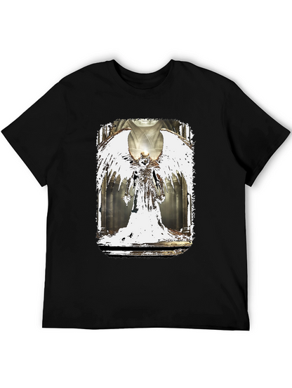 Winged Angel Graphic Black T-Shirt