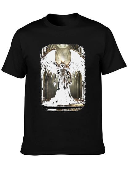 Winged Angel Graphic Black T-Shirt