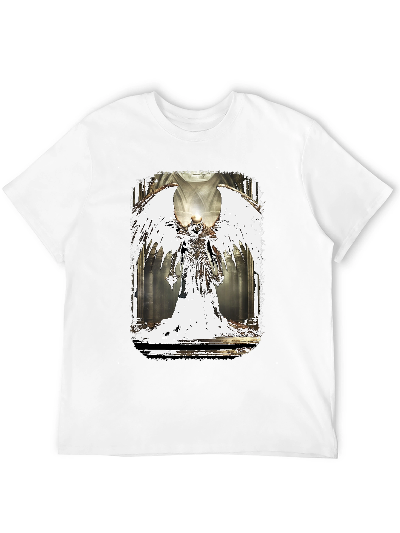 Winged Angel Graphic Black T-Shirt