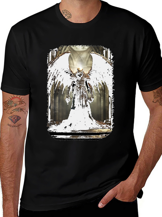 Winged Angel Graphic Black T-Shirt