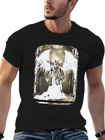 Winged Angel Graphic Black T-Shirt