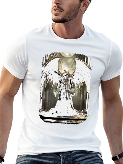 Winged Angel Graphic Black T-Shirt