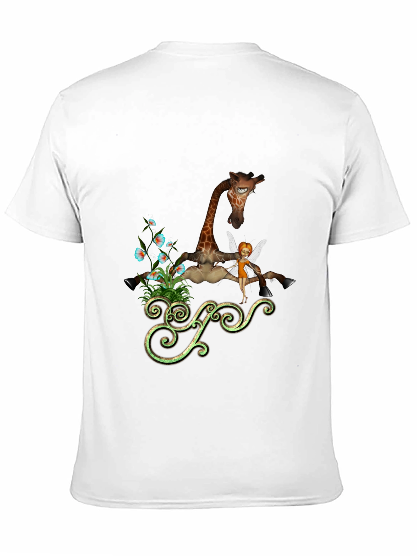 Whimsical Giraffe Graphic Tee - Unique Design