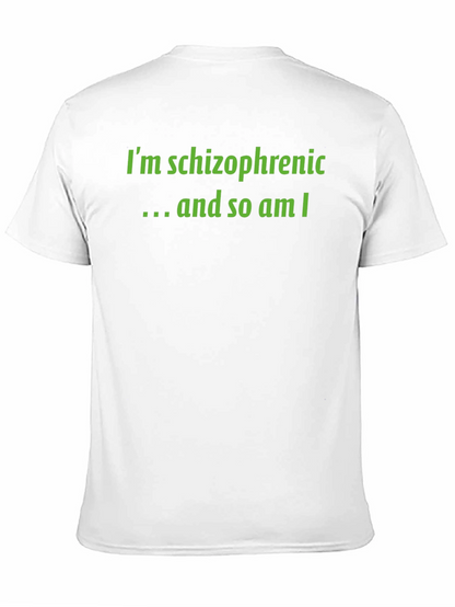 Schizophrenic Humor Graphic Tee - Black