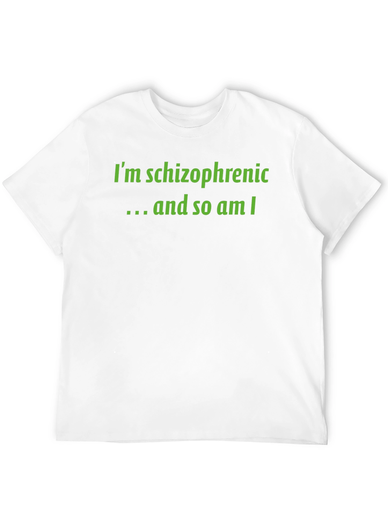 Schizophrenic Humor Graphic Tee - Black