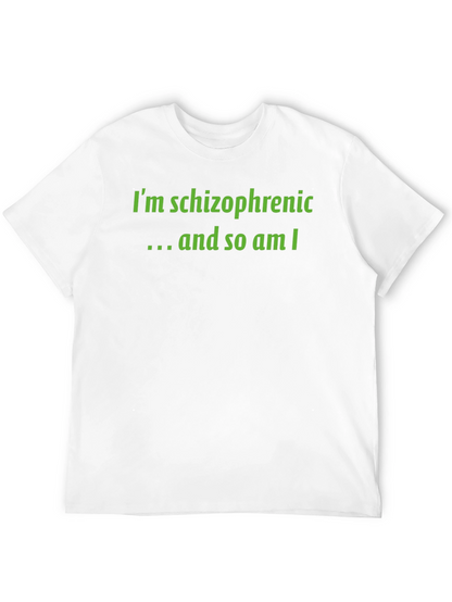 Schizophrenic Humor Graphic Tee - Black