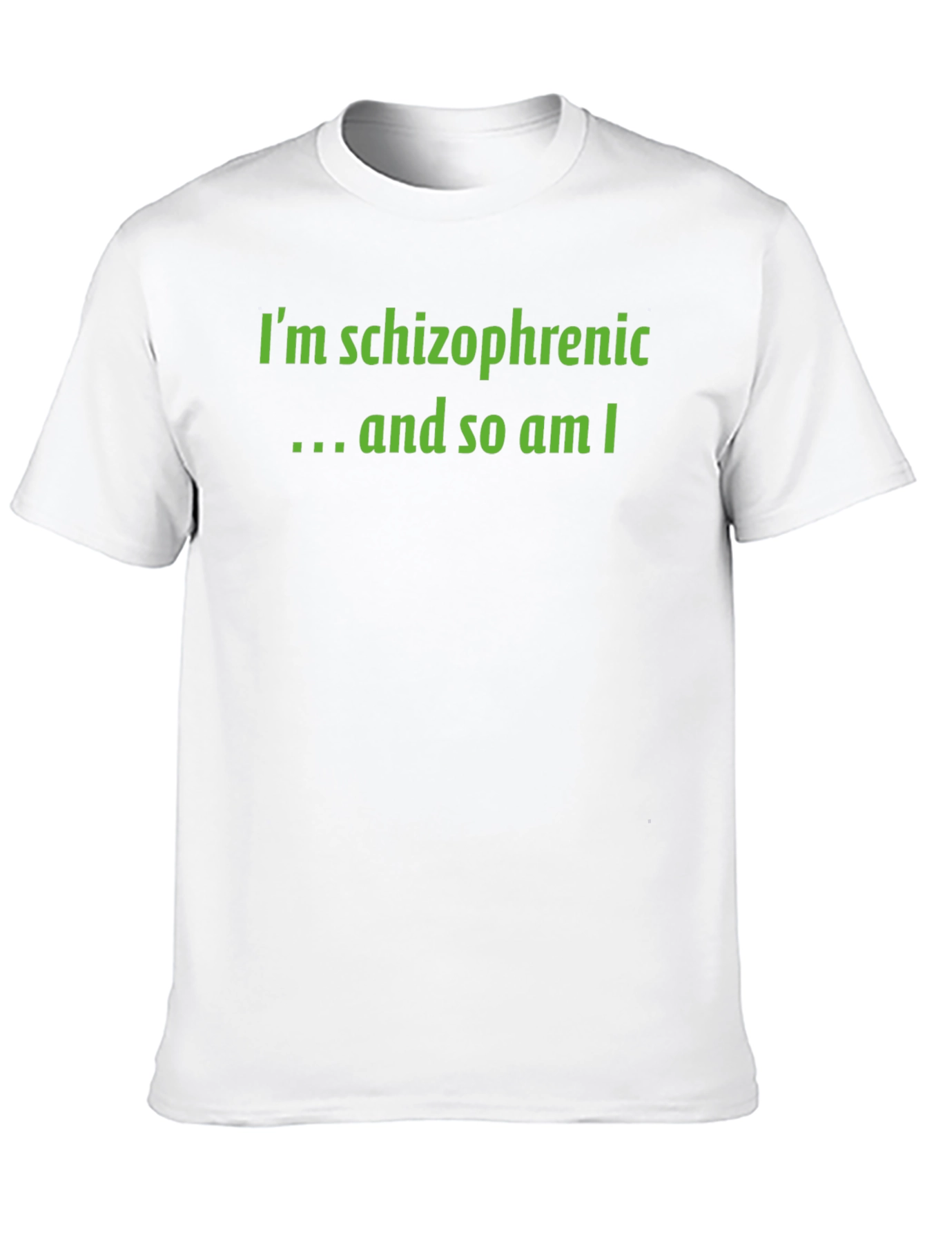 Schizophrenic Humor Graphic Tee - Black