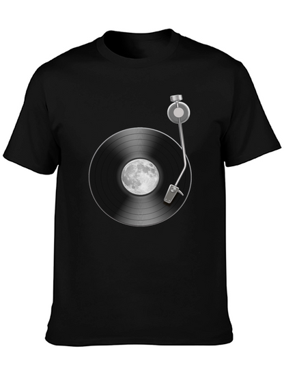 Moon Record Player Graphic Tee