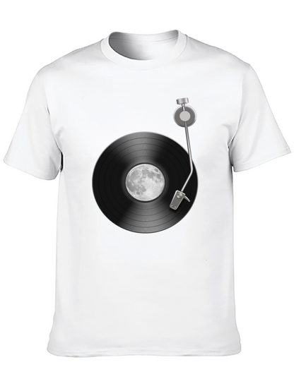 Moon Record Player Graphic Tee
