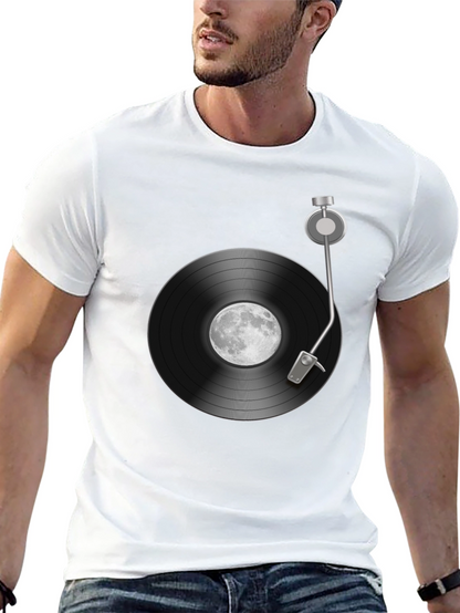 Moon Record Player Graphic Tee