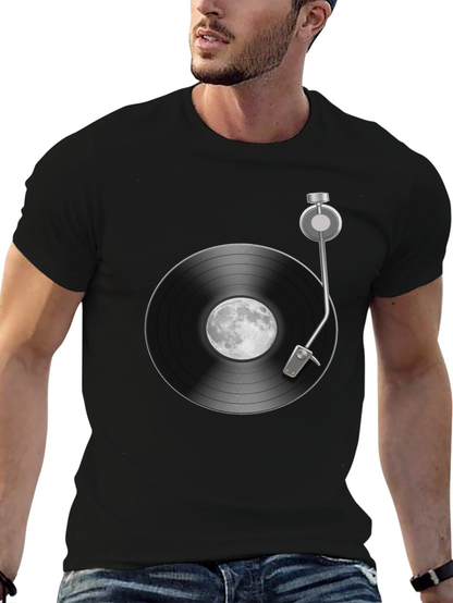 Moon Record Player Graphic Tee