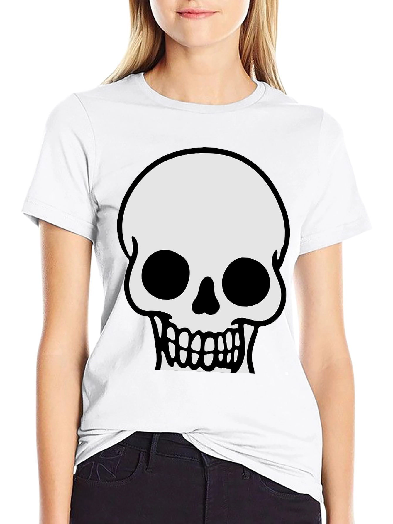 Skull Graphic T-Shirt - Classic Halloween Tee