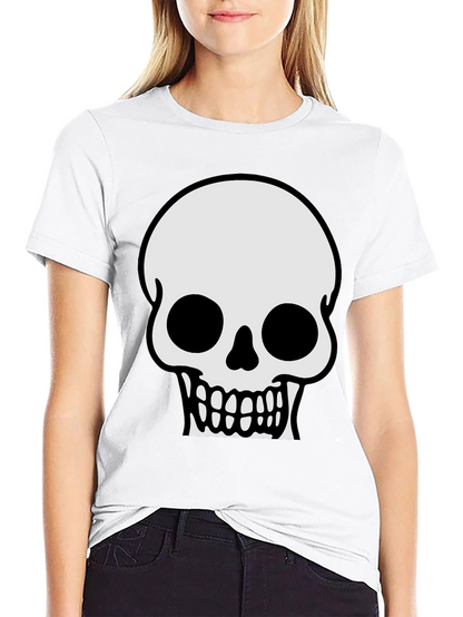 Skull Graphic T-Shirt - Classic Halloween Tee