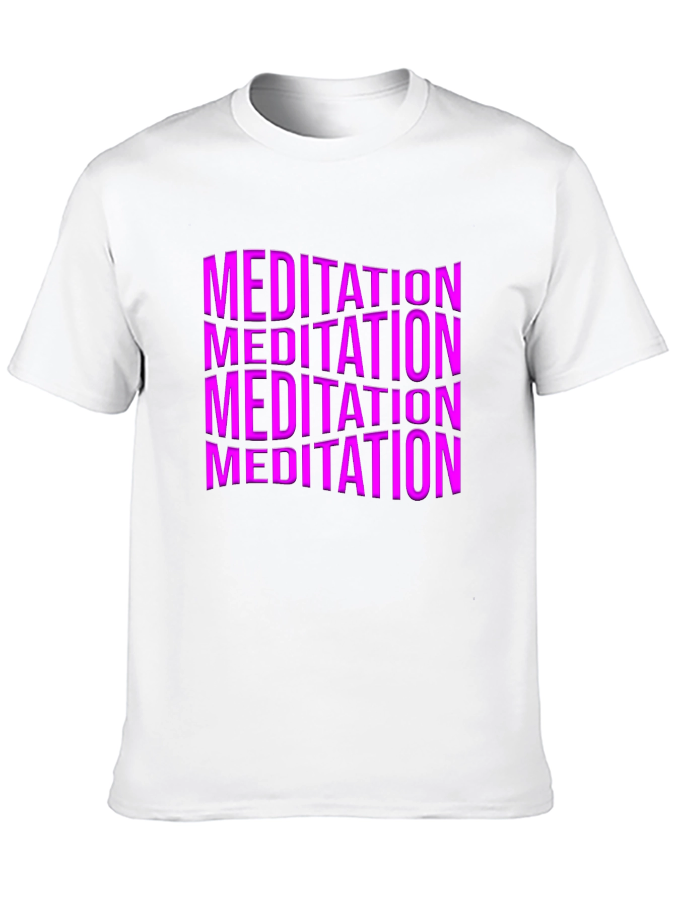 Meditation Graphic Print Black T-Shirt