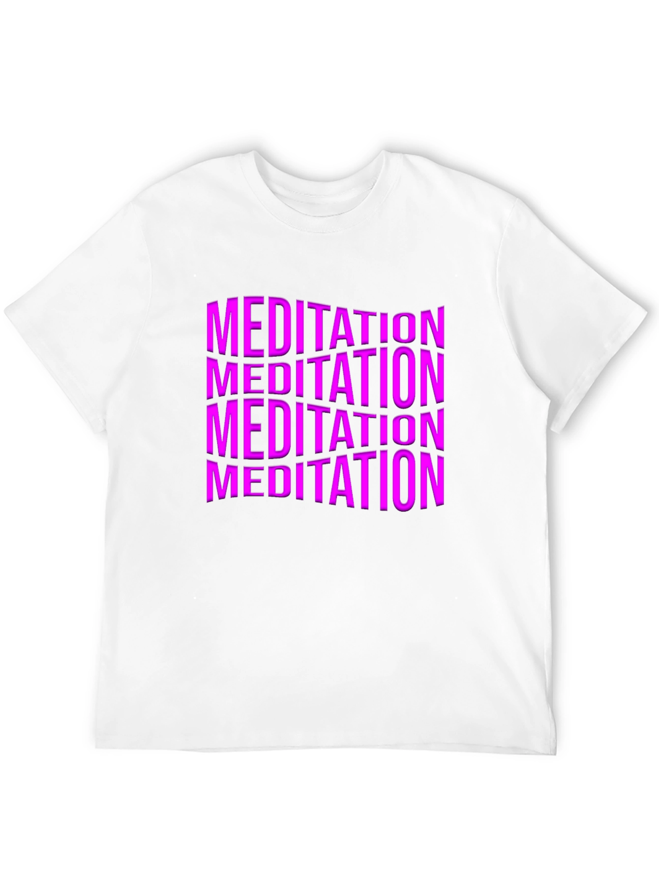 Meditation Graphic Print Black T-Shirt