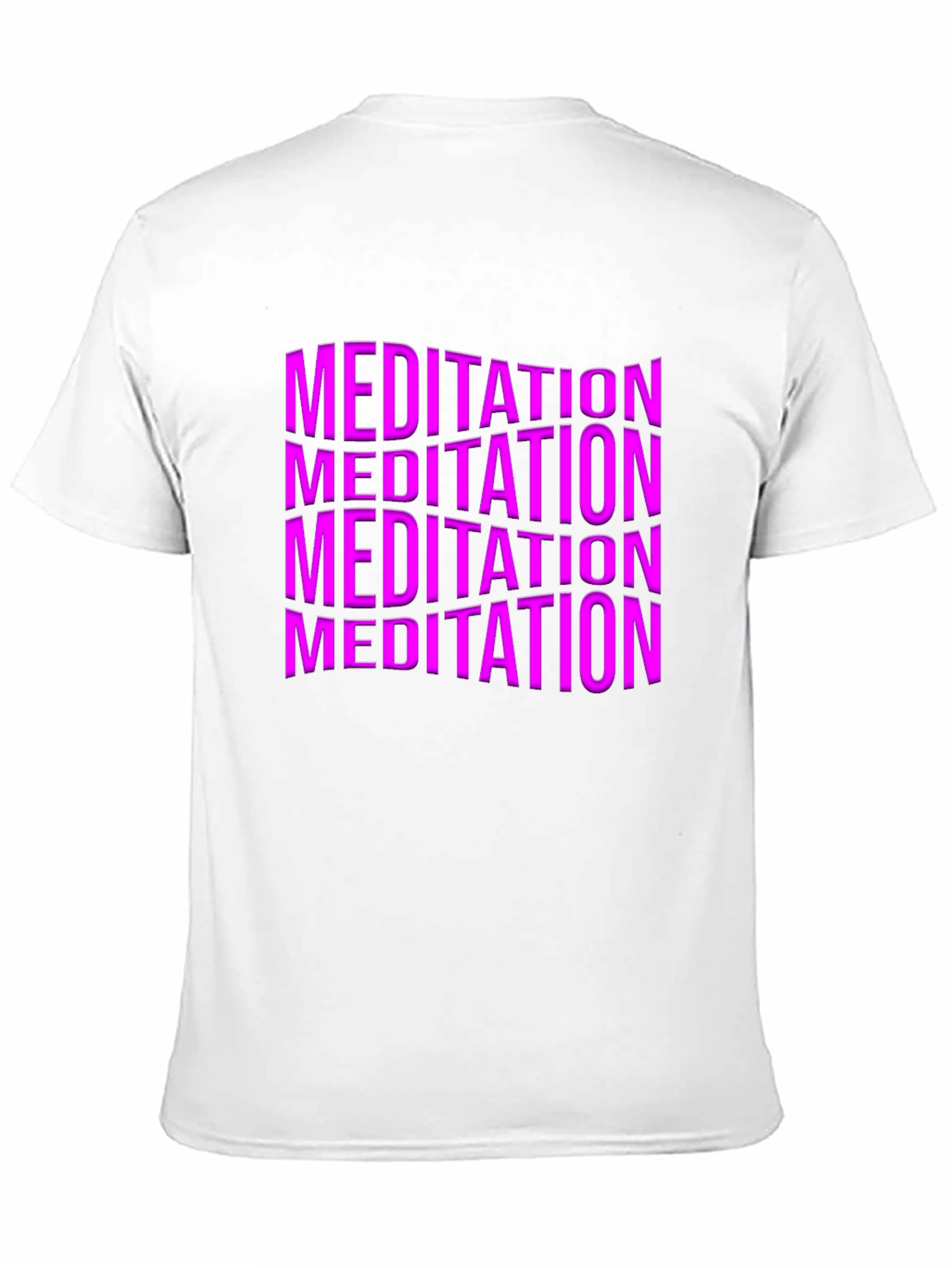 Meditation Graphic Print Black T-Shirt