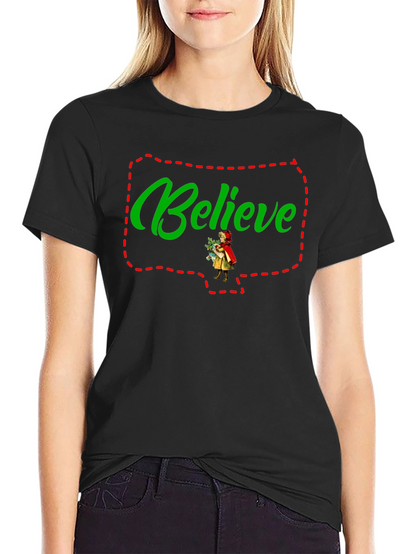 Believe Christmas Holiday T-Shirt