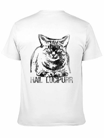 Hail Lucipurr T-Shirt - Dark Humor Cat Tee