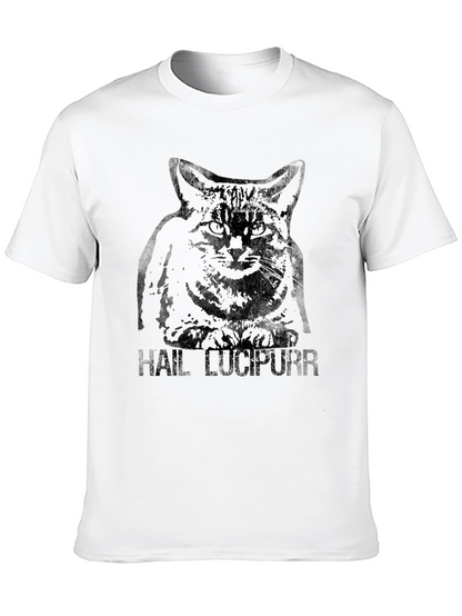 Hail Lucipurr T-Shirt - Dark Humor Cat Tee
