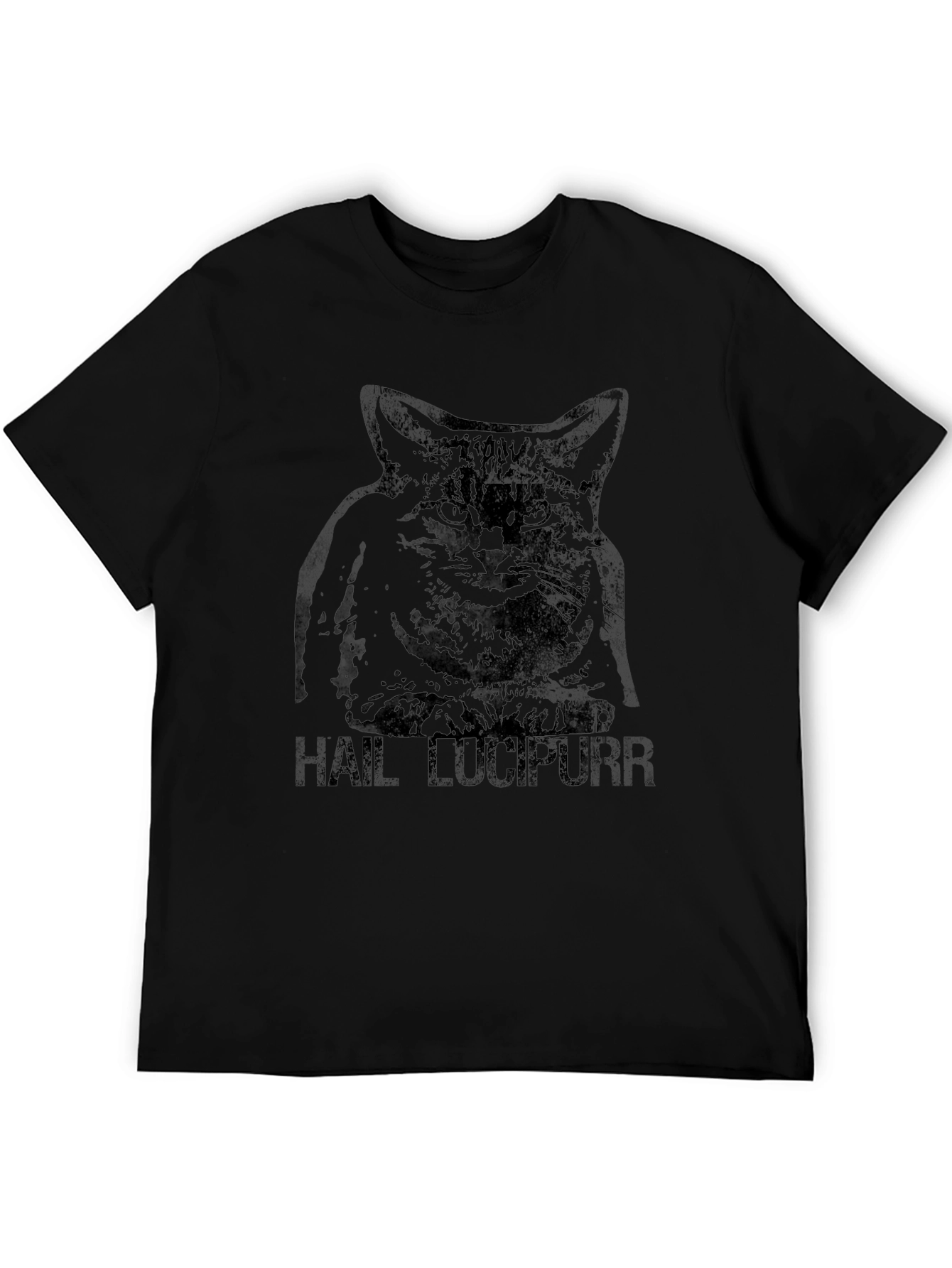 Hail Lucipurr T-Shirt - Dark Humor Cat Tee