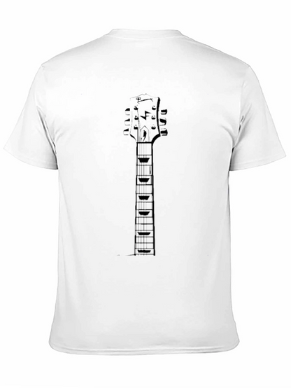 Guitar Neck Graphic Tee - Rocker Style Shirt