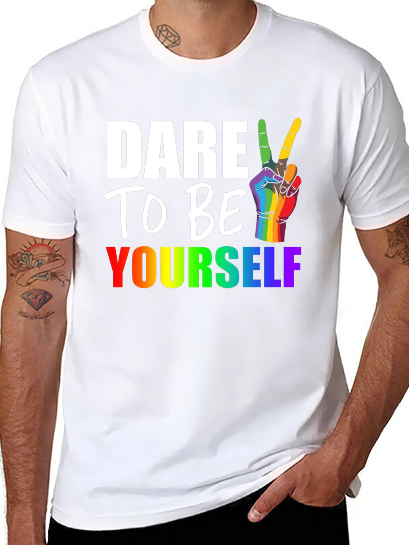 Dare to Be Yourself LGBT Pride T-Shirt