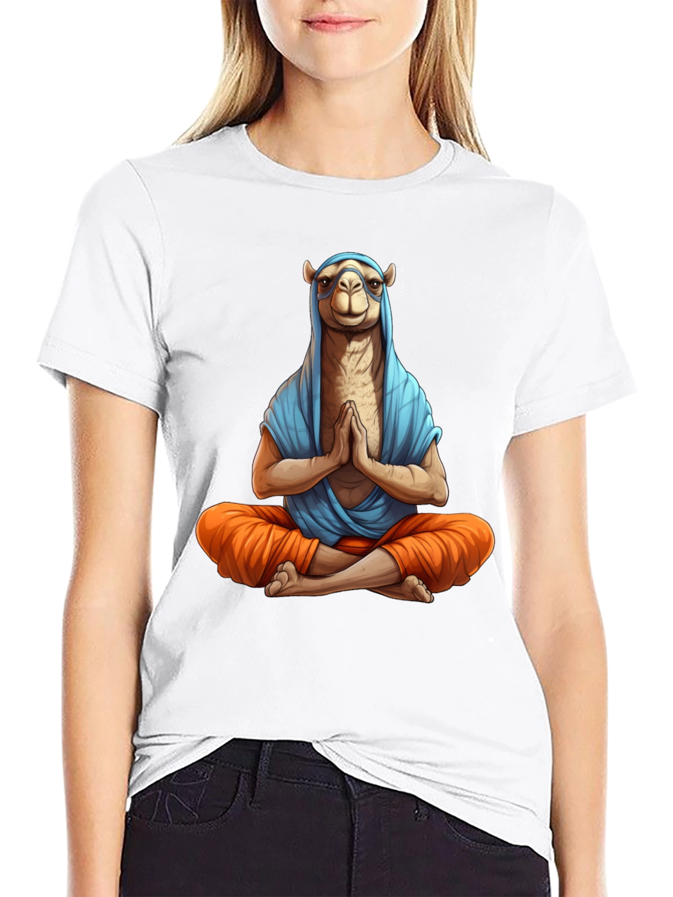 Meditating Camel T-Shirt - Funny Yoga Tee