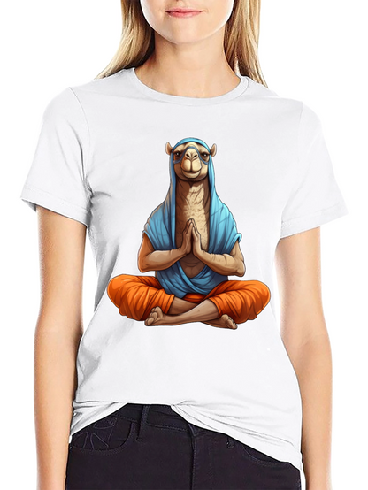 Meditating Camel T-Shirt - Funny Yoga Tee