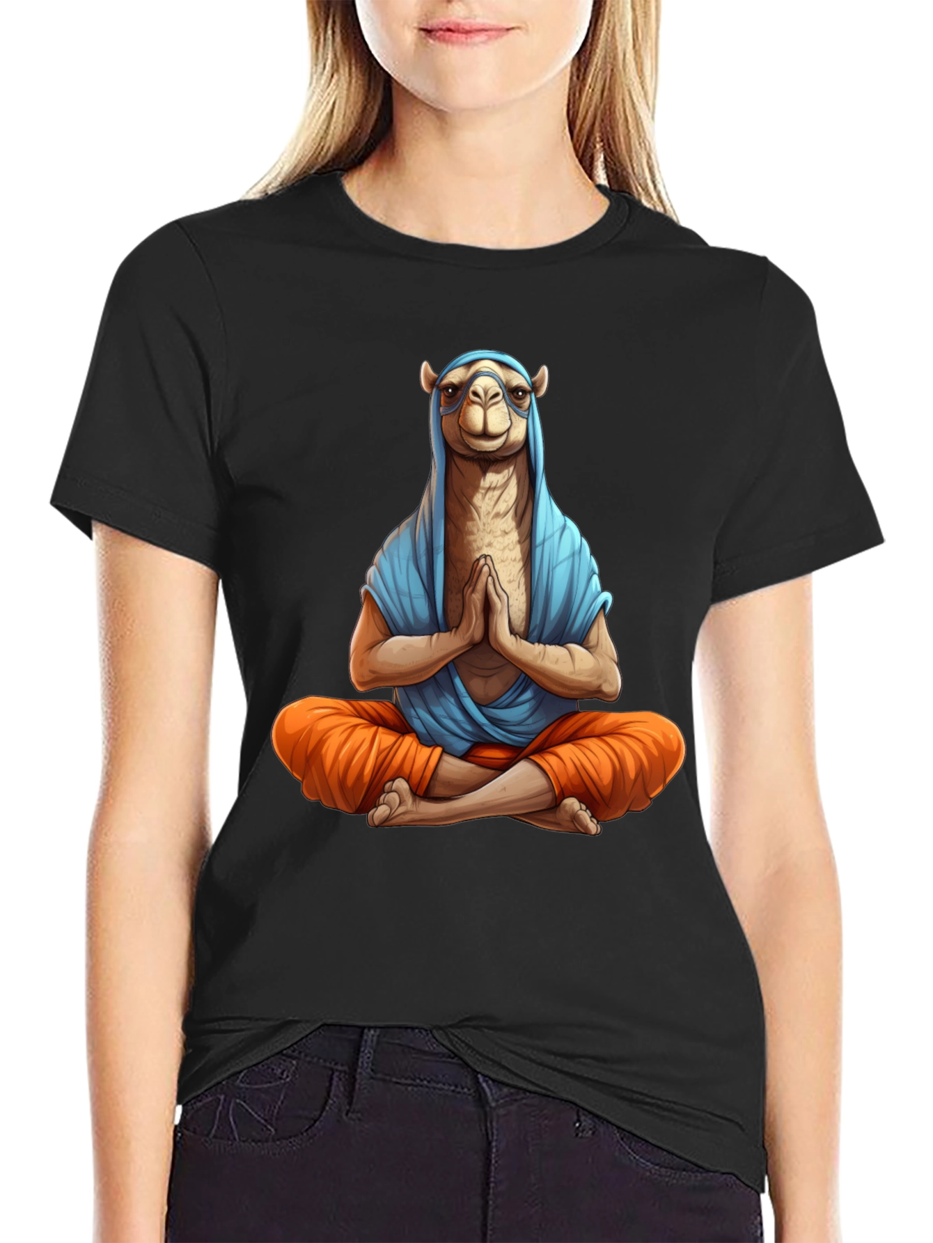 Meditating Camel T-Shirt - Funny Yoga Tee