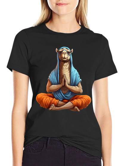 Meditating Camel T-Shirt - Funny Yoga Tee