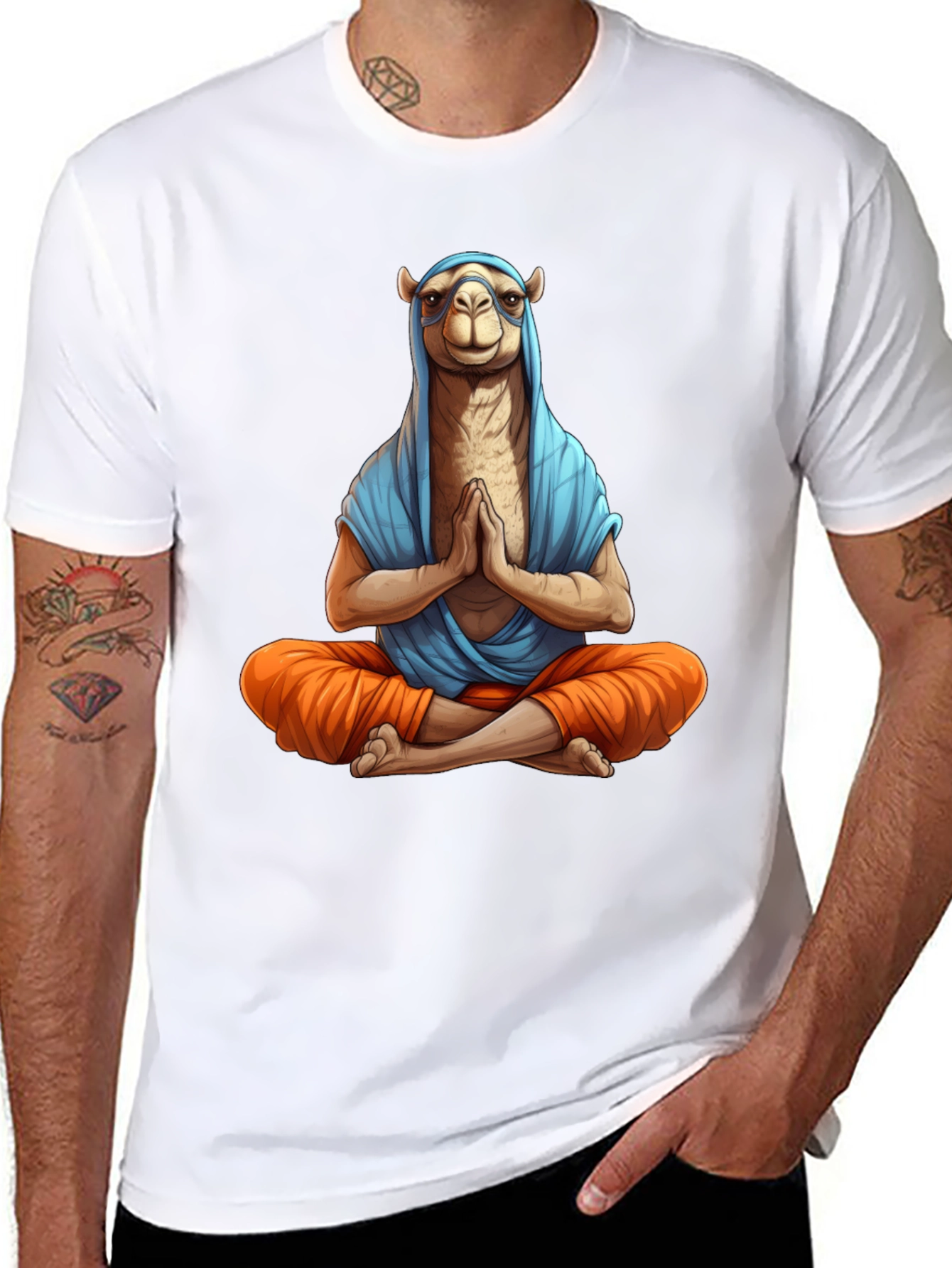 Meditating Camel T-Shirt - Funny Yoga Tee