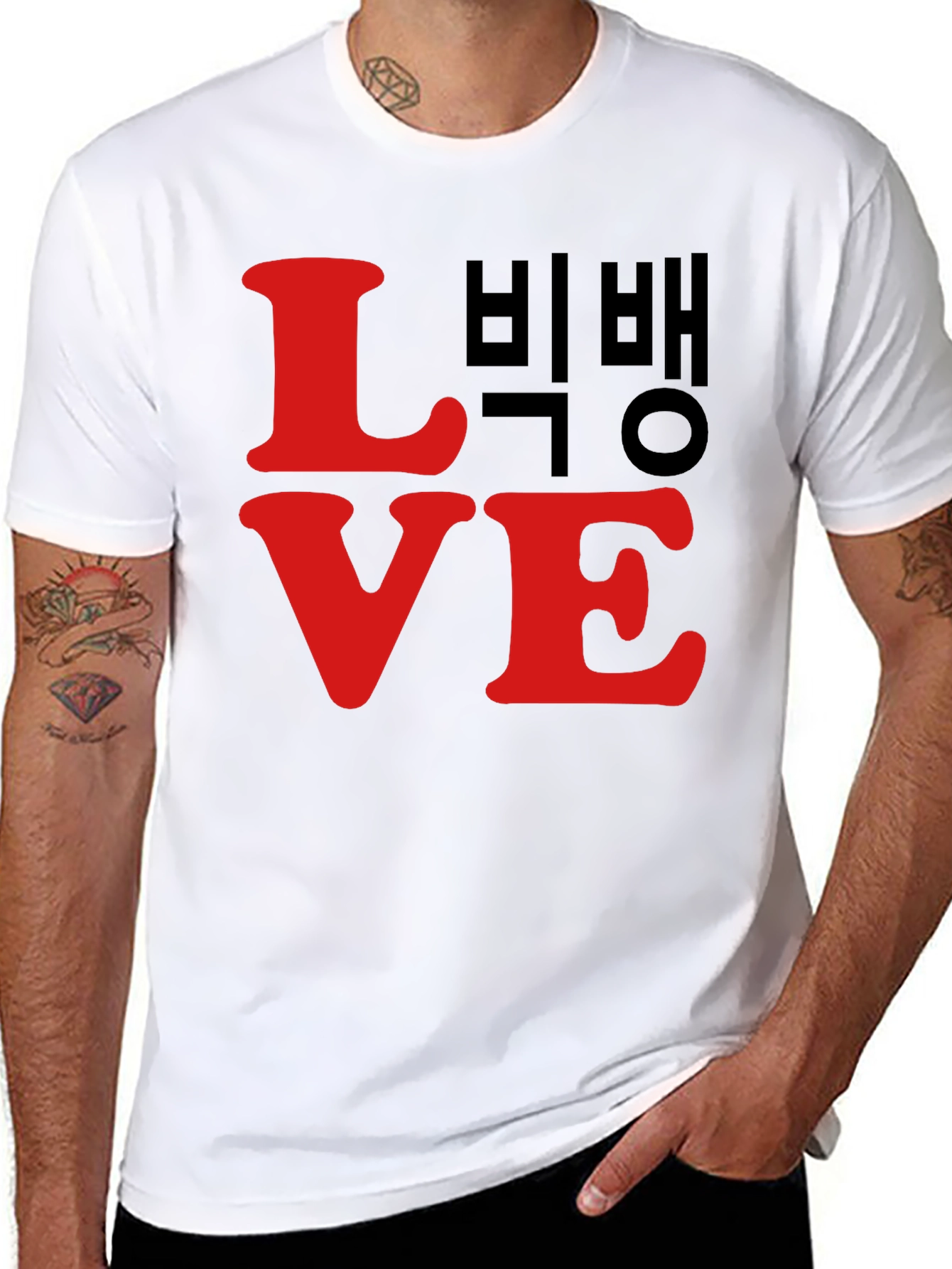 LOVE Bigbang T-Shirt Black Cotton Graphic Tee