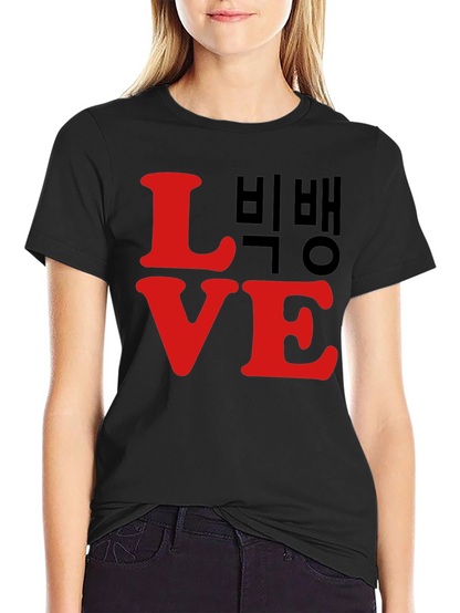 LOVE Bigbang T-Shirt Black Cotton Graphic Tee