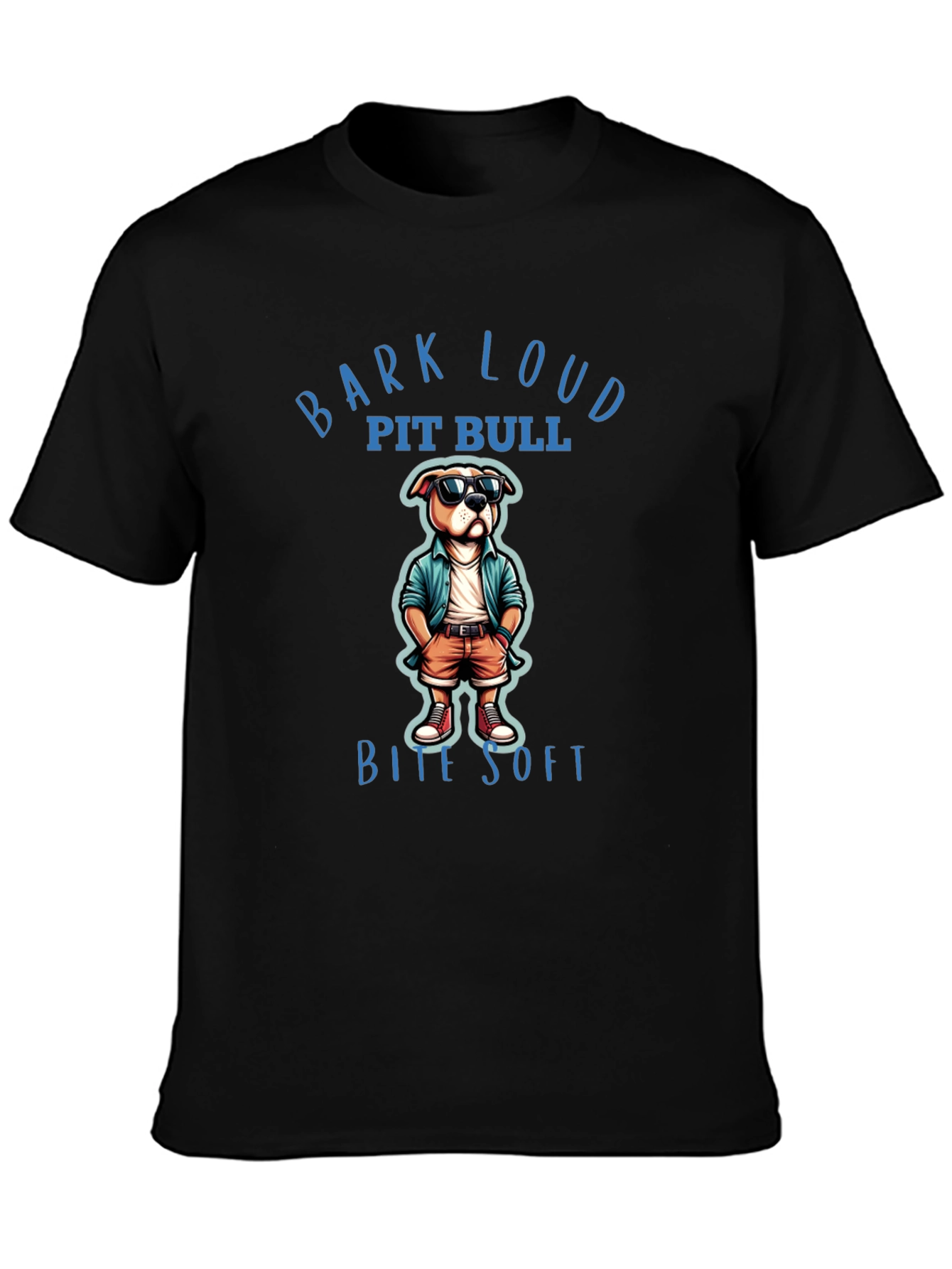 Bark Loud Pit Bull Bite Soft T-Shirt