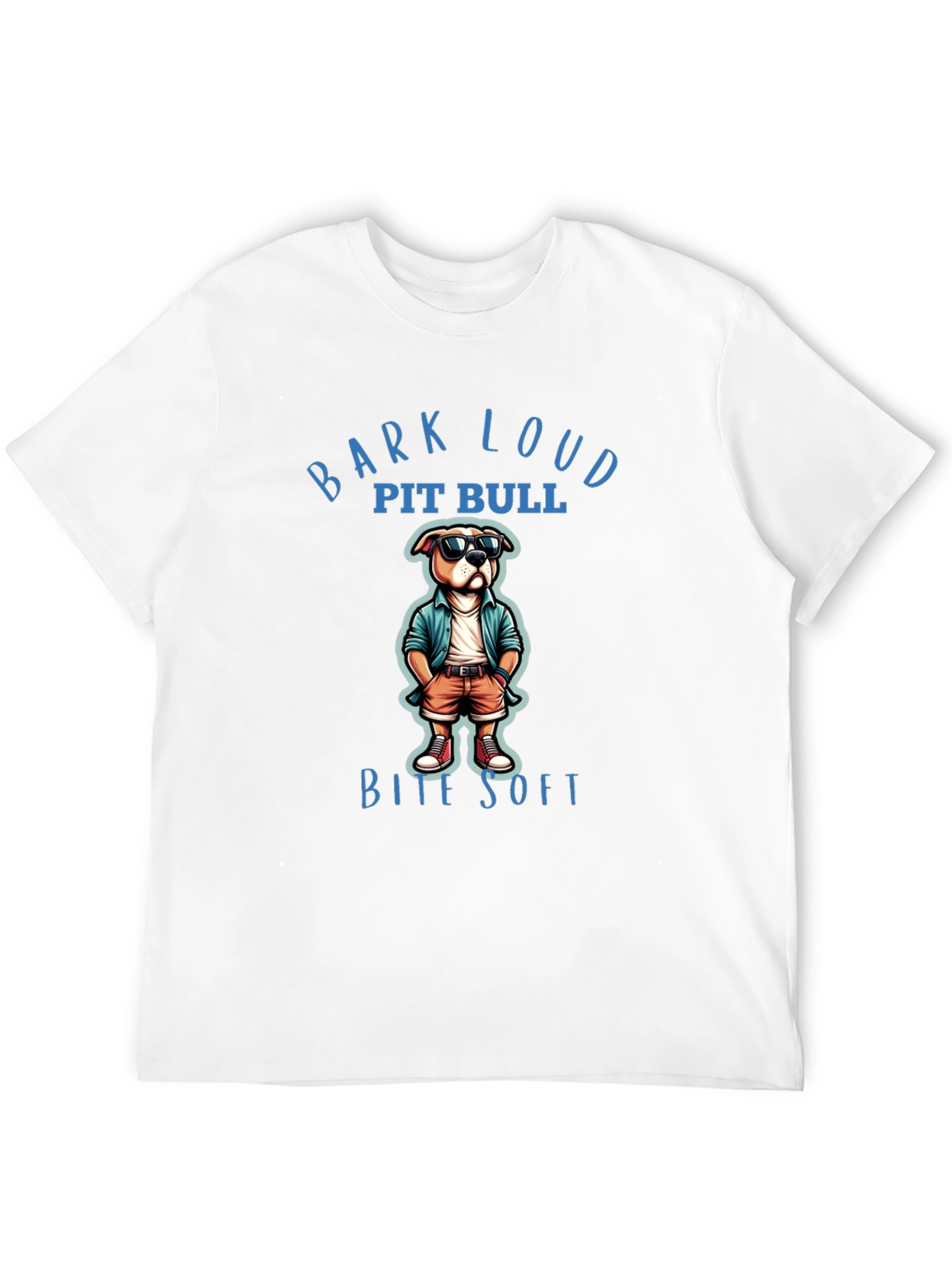 Bark Loud Pit Bull Bite Soft T-Shirt