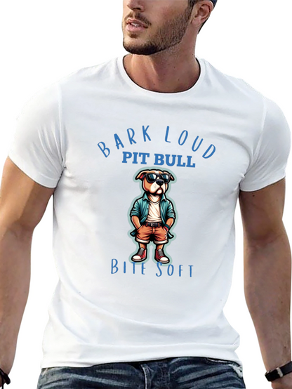Bark Loud Pit Bull Bite Soft T-Shirt