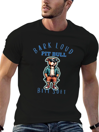 Bark Loud Pit Bull Bite Soft T-Shirt