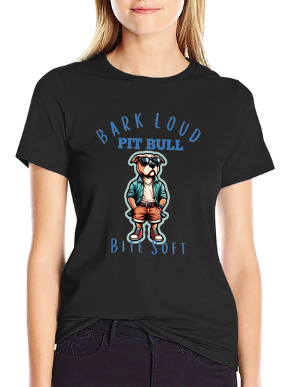 Bark Loud Pit Bull Bite Soft T-Shirt