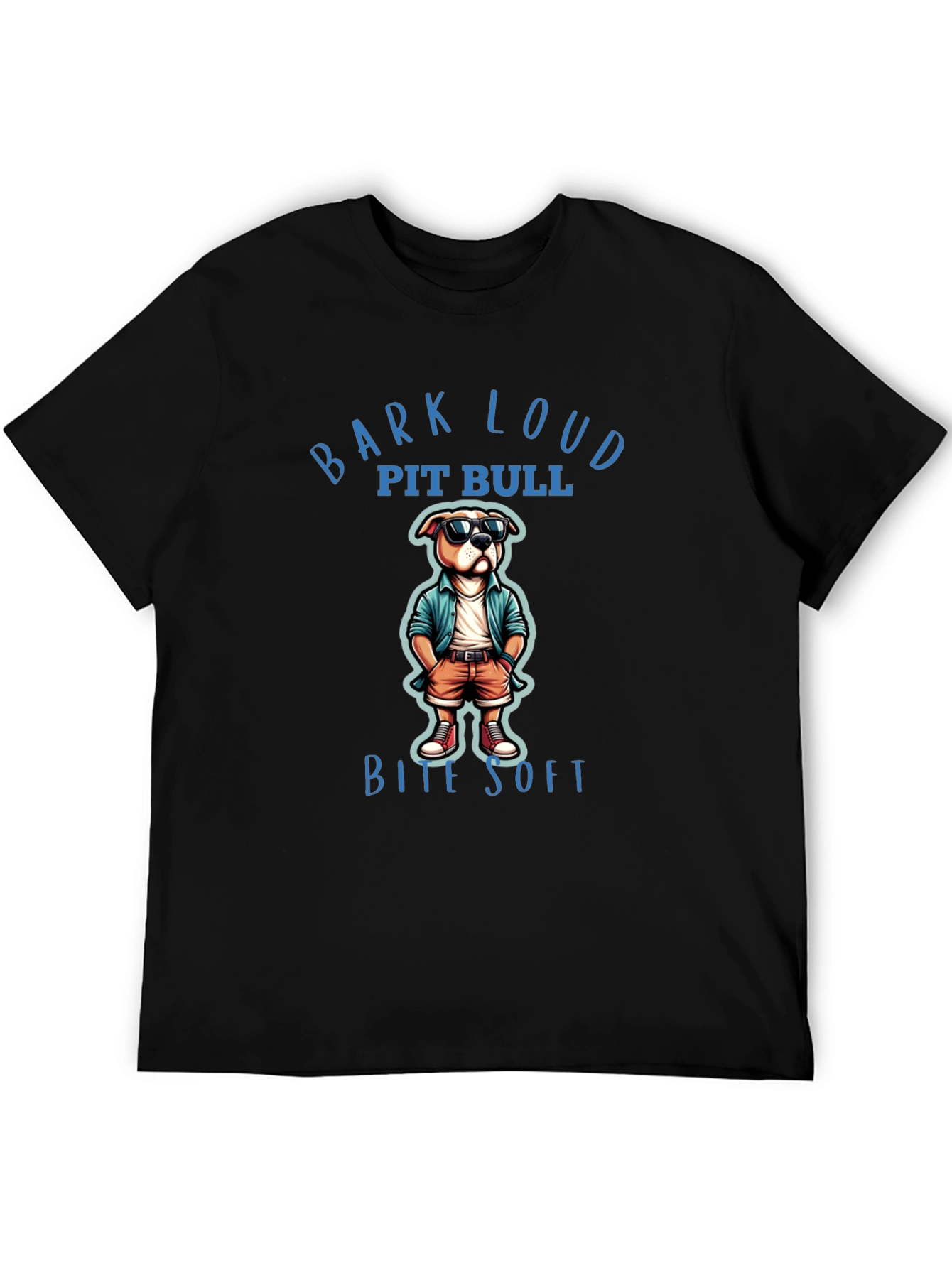 Bark Loud Pit Bull Bite Soft T-Shirt