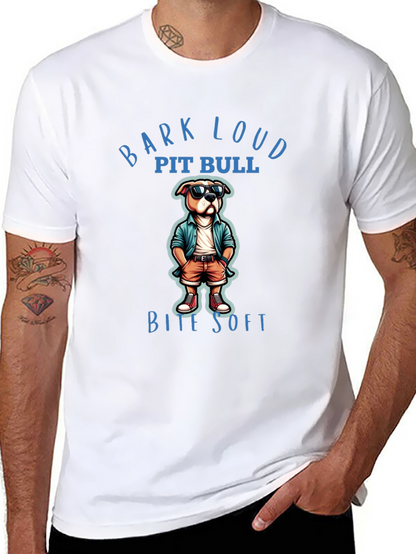 Bark Loud Pit Bull Bite Soft T-Shirt