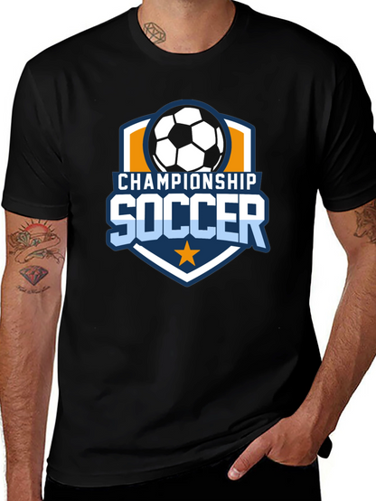 Championship Soccer Black T-Shirt