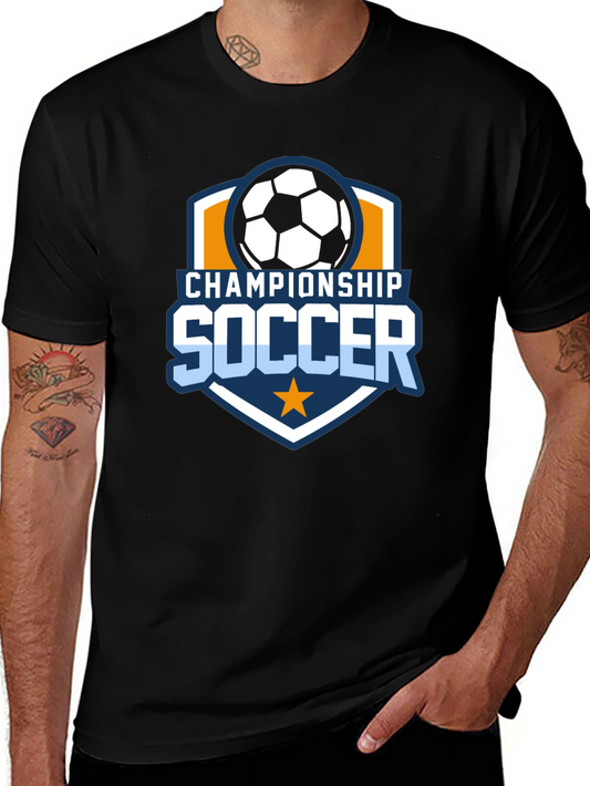 Championship Soccer Black T-Shirt