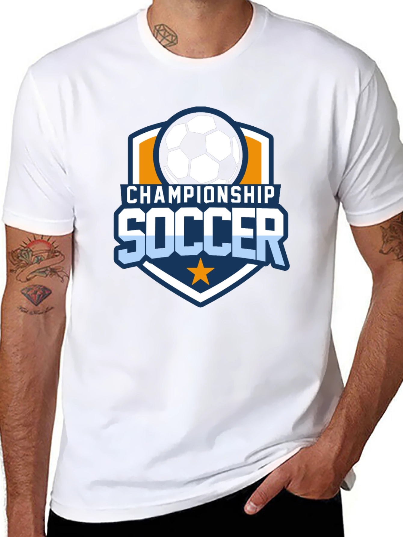 Championship Soccer Black T-Shirt