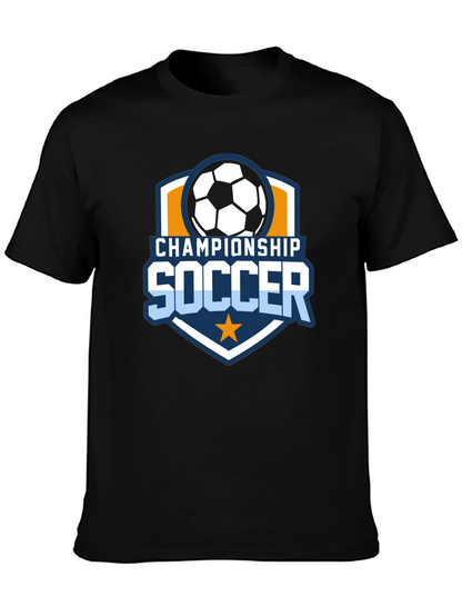 Championship Soccer Black T-Shirt