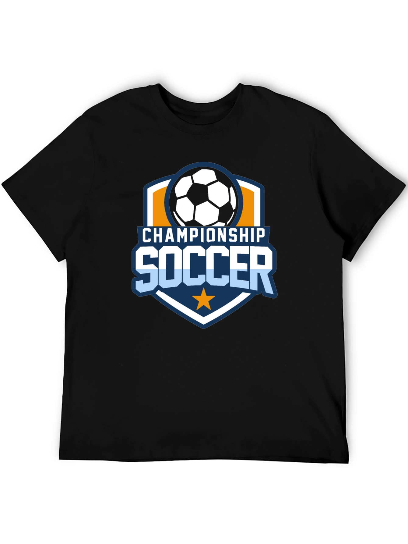 Championship Soccer Black T-Shirt