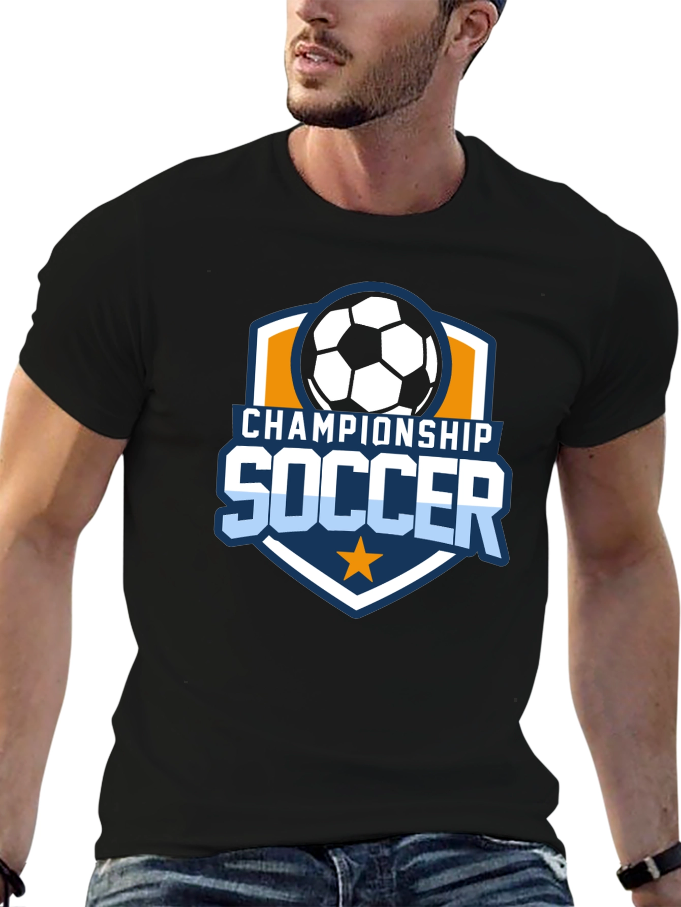 Championship Soccer Black T-Shirt